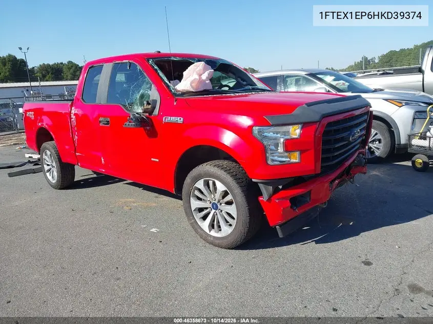 FORD F-150 2017, VIN 1FTEX1EP6HKD39374