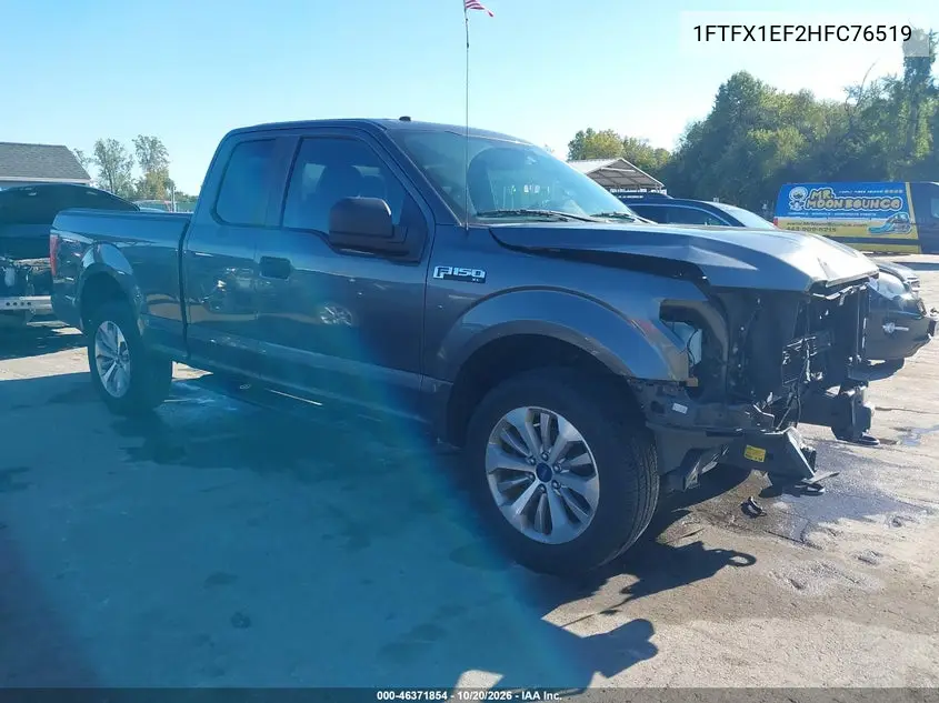 FORD F-150 2017, VIN 1FTFX1EF2HFC76519