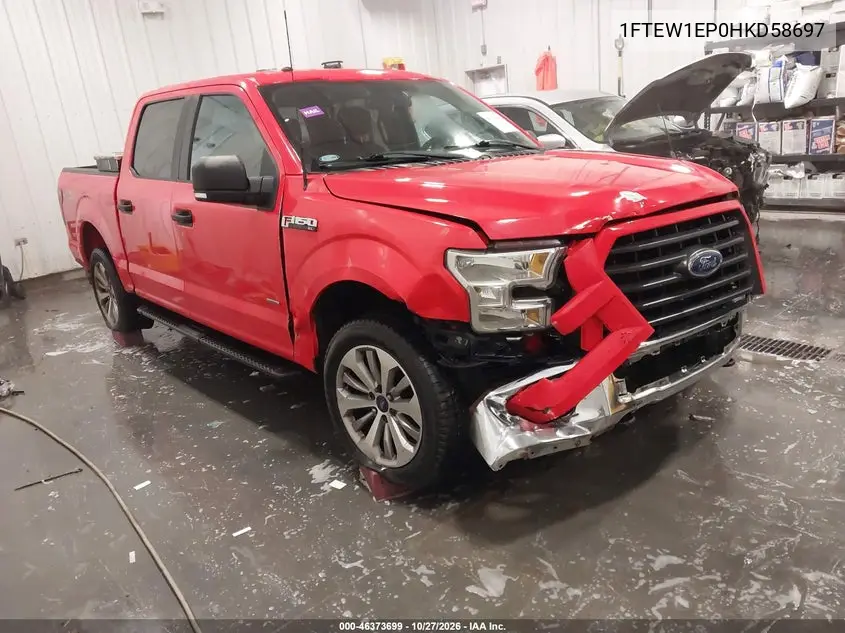 FORD F-150 2017, VIN 1FTEW1EP0HKD58697