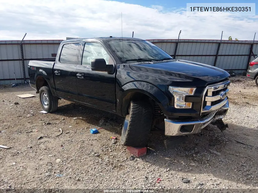 FORD F-150 2017, VIN 1FTEW1E86HKE30351