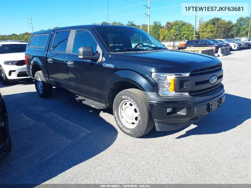 FORD F-150 2018, VIN 1FTEW1E57JKF63681