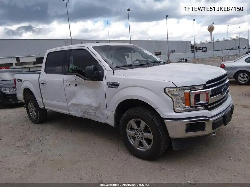 FORD F-150 2018, VIN 1FTEW1E51JKE87150