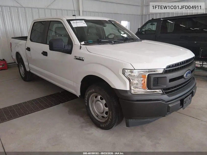 FORD F-150 2018, VIN 1FTEW1CG1JFD04911