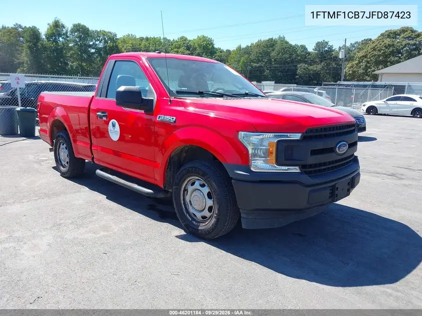 FORD F-150 2018, VIN 1FTMF1CB7JFD87423