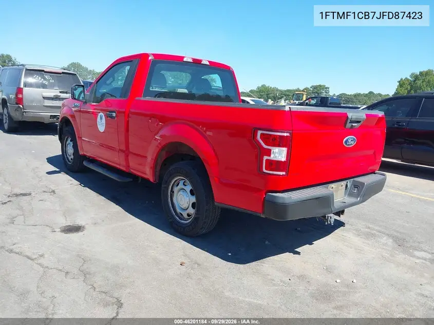 2018 FORD F-150 VIN 1FTMF1CB7JFD87423 — фото 3