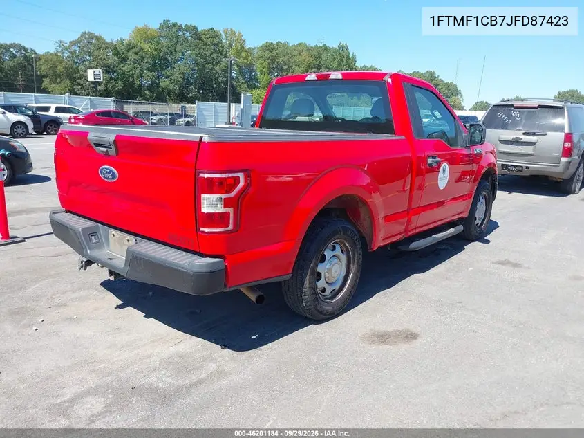 2018 FORD F-150 VIN 1FTMF1CB7JFD87423 — фото 4