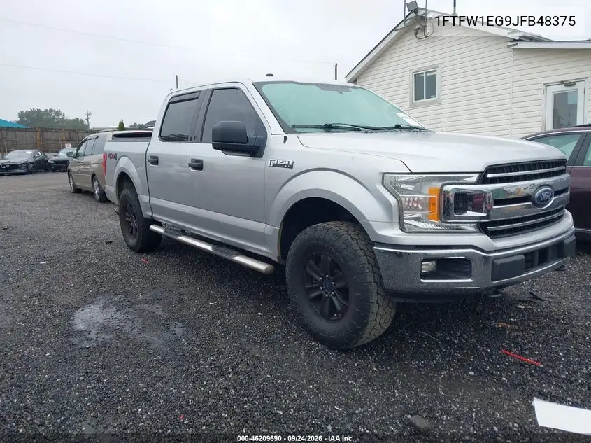 FORD F-150 2018, VIN 1FTFW1EG9JFB48375