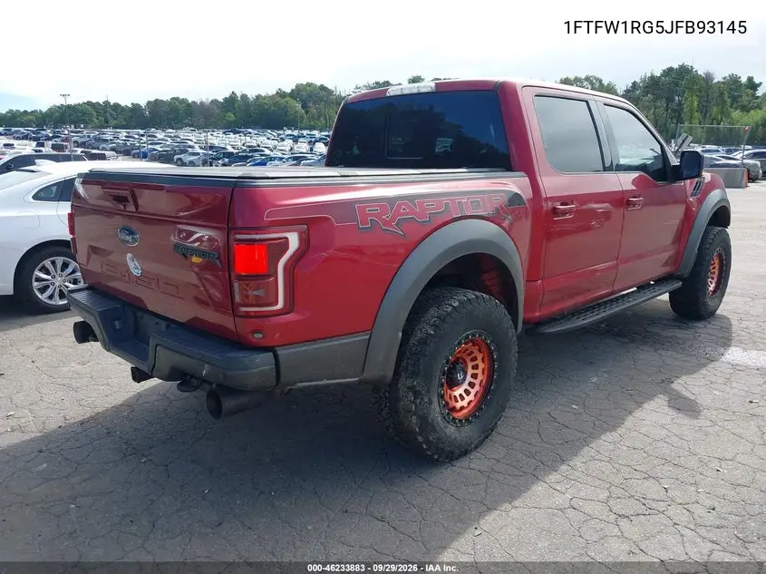 2018 FORD F-150 VIN 1FTFW1RG5JFB93145 — фото 4