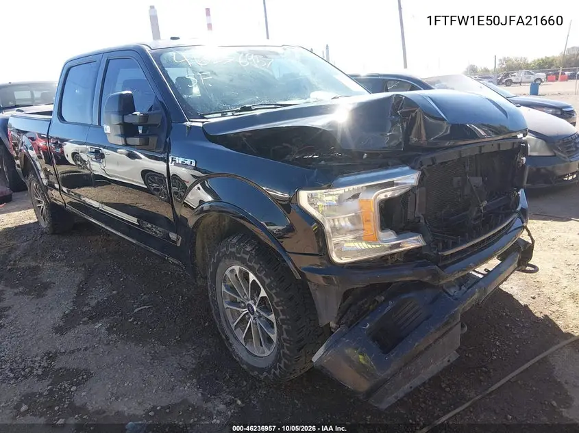 FORD F-150 2018, VIN 1FTFW1E50JFA21660