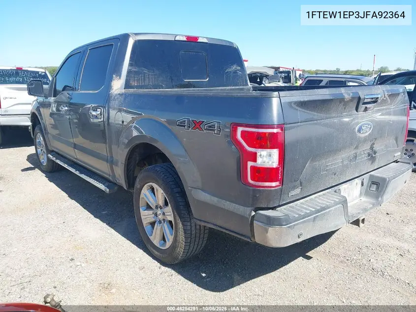 2018 FORD F-150 VIN 1FTEW1EP3JFA92364 — фото 3