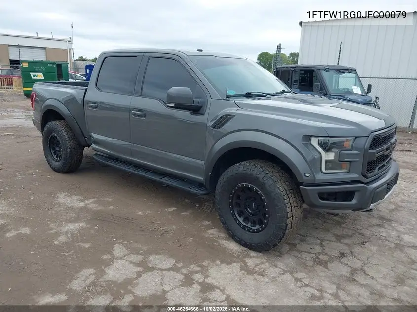 FORD F-150 2018, VIN 1FTFW1RG0JFC00079