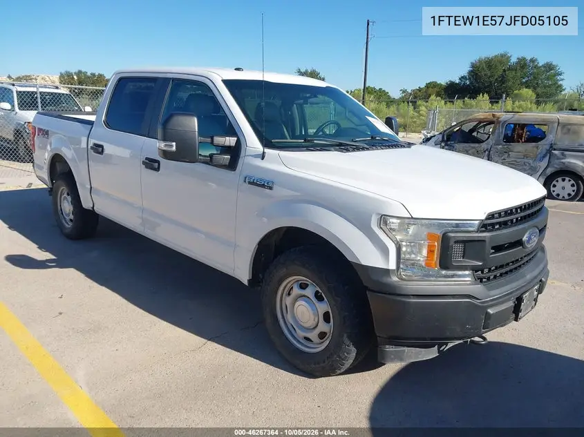 FORD F-150 2018, VIN 1FTEW1E57JFD05105