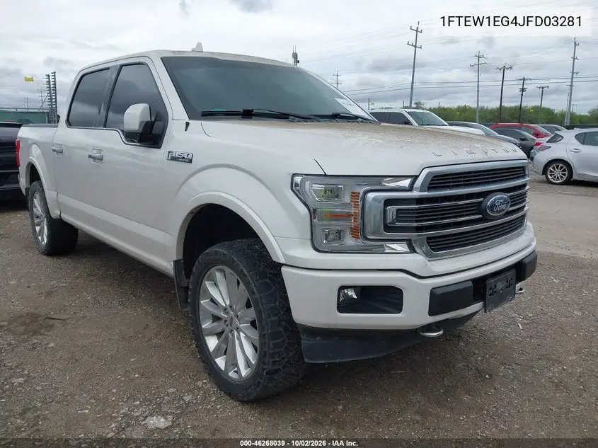 FORD F-150 2018, VIN 1FTEW1EG4JFD03281