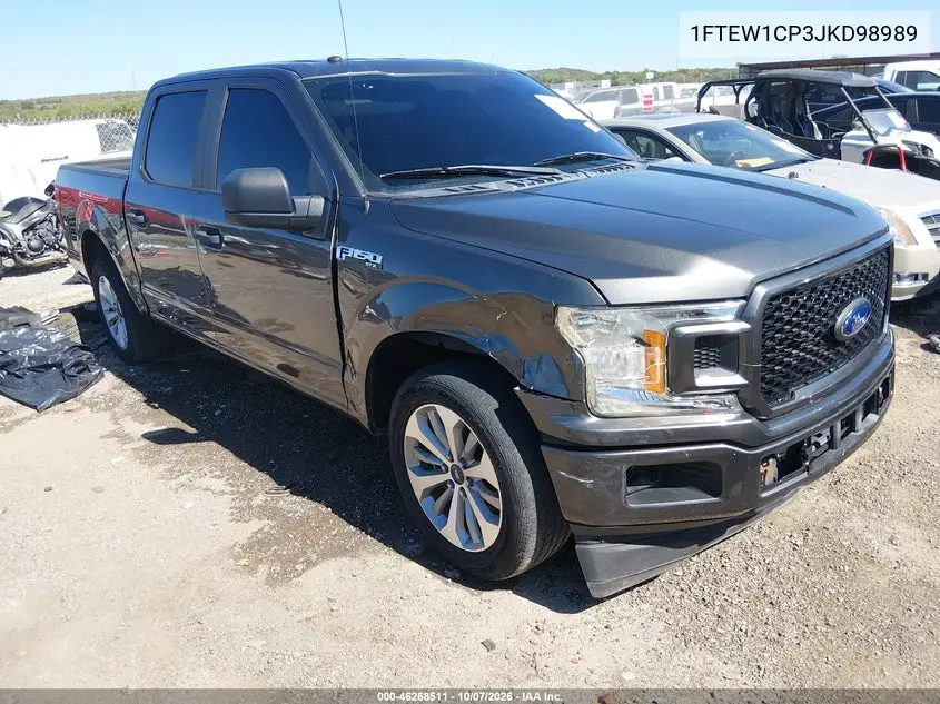 FORD F-150 2018, VIN 1FTEW1CP3JKD98989