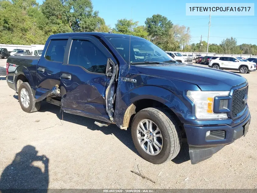 FORD F-150 2018, VIN 1FTEW1CP0JFA16717