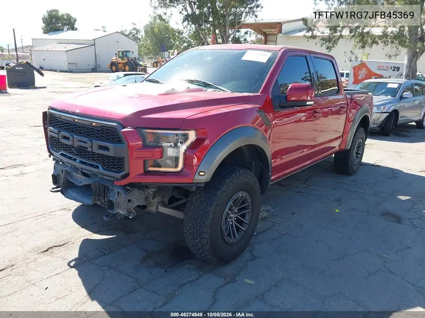 2018 FORD F-150 VIN 1FTFW1RG7JFB45369 — фото 2