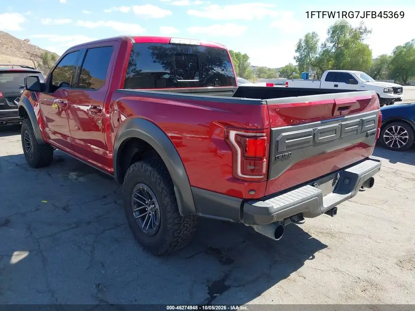 2018 FORD F-150 VIN 1FTFW1RG7JFB45369 — фото 3
