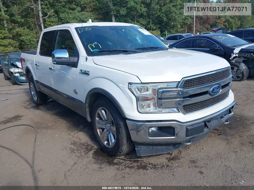 FORD F-150 2018, VIN 1FTEW1EG1JFA77071