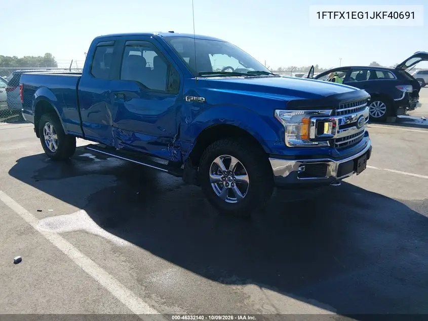 FORD F-150 2018, VIN 1FTFX1EG1JKF40691