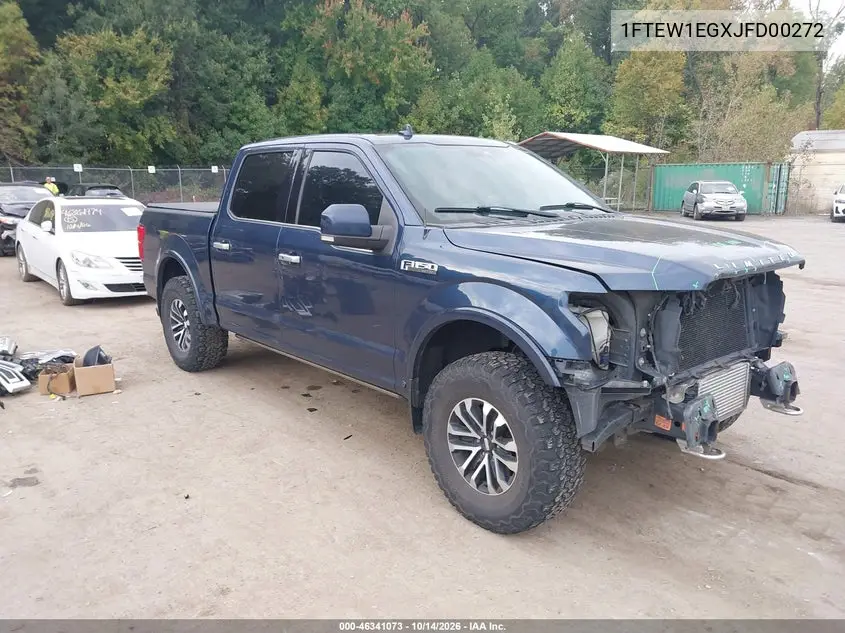 FORD F-150 2018, VIN 1FTEW1EGXJFD00272