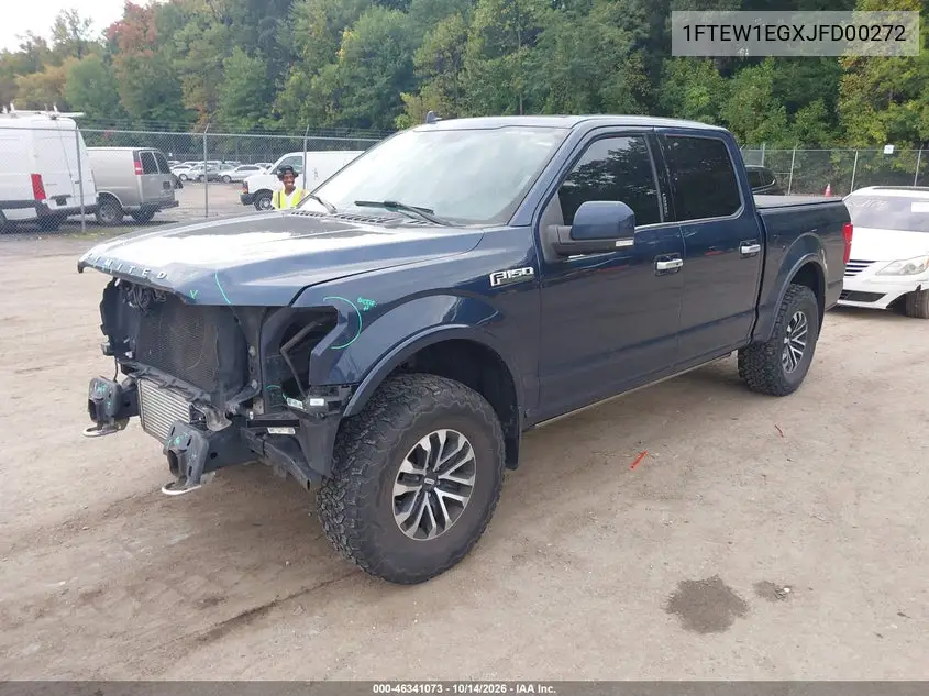 2018 FORD F-150 VIN 1FTEW1EGXJFD00272 — фото 2