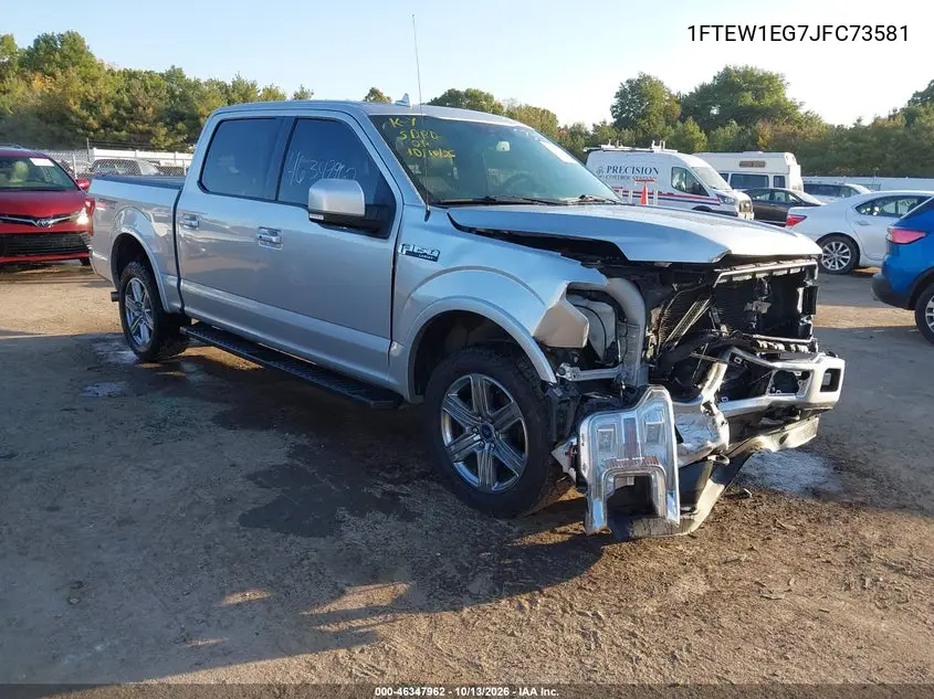 FORD F-150 2018, VIN 1FTEW1EG7JFC73581