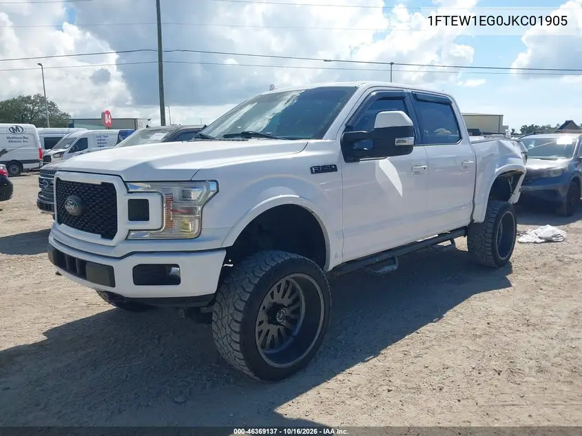 2018 FORD F-150 VIN 1FTEW1EG0JKC01905 — фото 2