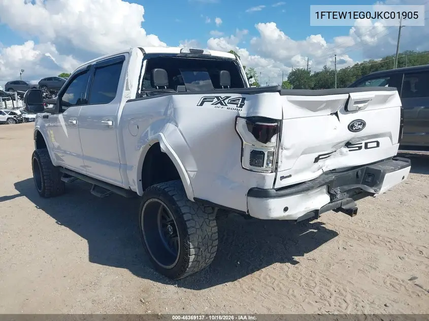 2018 FORD F-150 VIN 1FTEW1EG0JKC01905 — фото 3