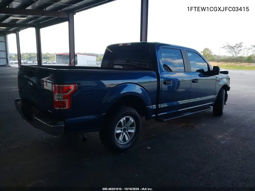 2018 FORD F-150 VIN 1FTEW1CGXJFC03415 — фото 4