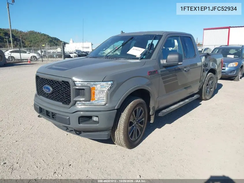 2018 FORD F-150 VIN 1FTEX1EP1JFC52934 — фото 2