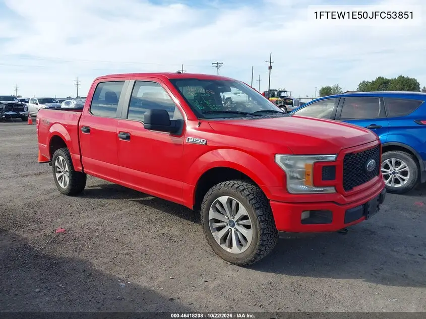 FORD F-150 2018, VIN 1FTEW1E50JFC53851