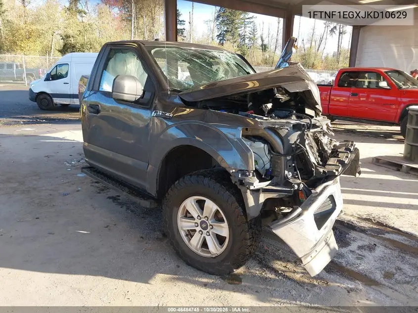 FORD F-150 2018, VIN 1FTNF1EGXJKD10629