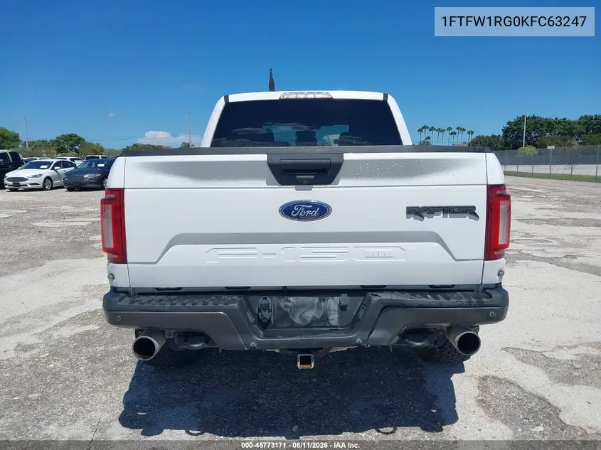 2019 FORD F-150 VIN 1FTFW1RG0KFC63247 — фото 16
