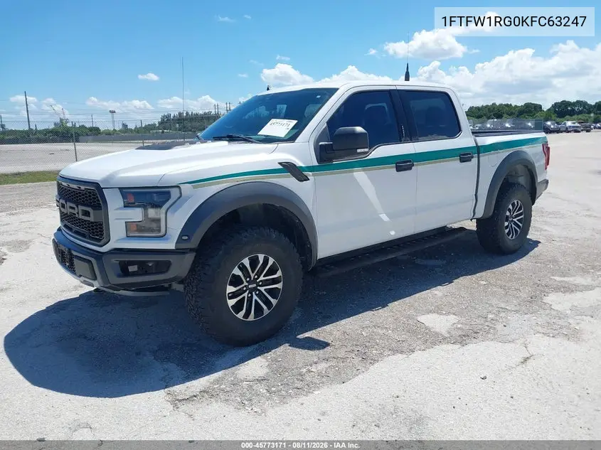 2019 FORD F-150 VIN 1FTFW1RG0KFC63247 — фото 2
