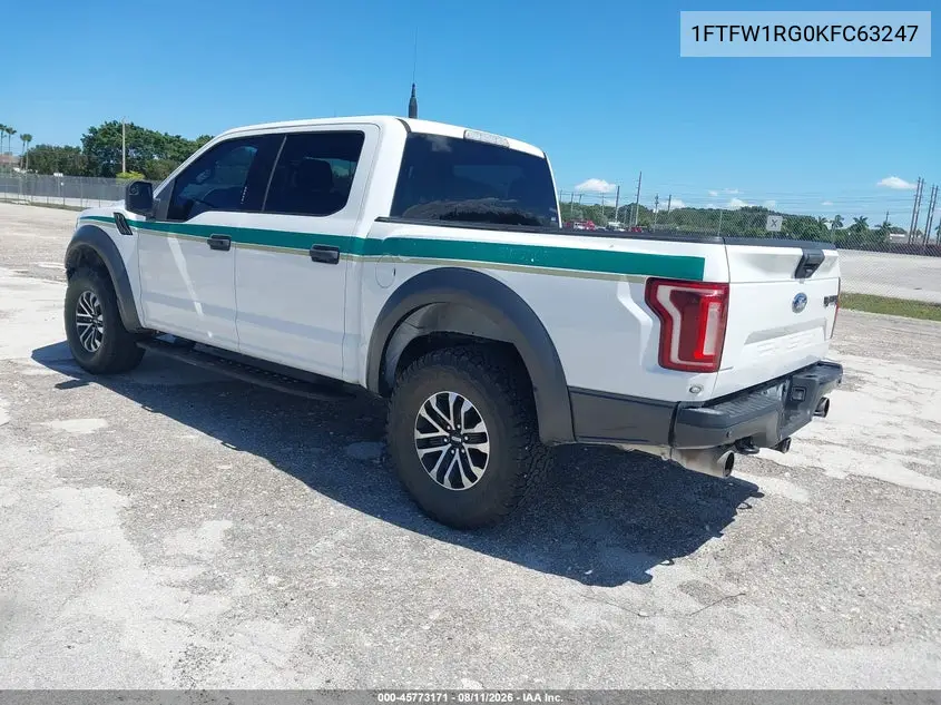 2019 FORD F-150 VIN 1FTFW1RG0KFC63247 — фото 3