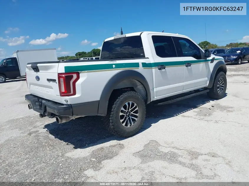 2019 FORD F-150 VIN 1FTFW1RG0KFC63247 — фото 4