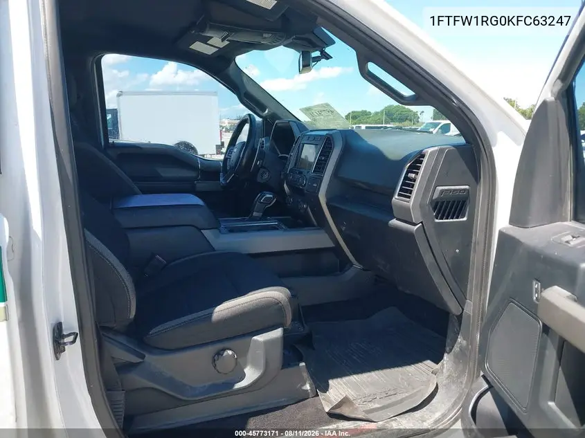 2019 FORD F-150 VIN 1FTFW1RG0KFC63247 — фото 5