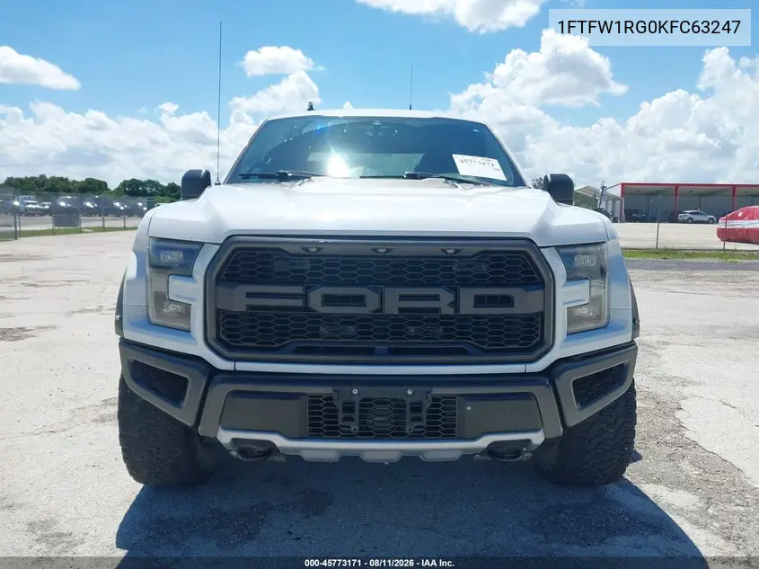 2019 FORD F-150 VIN 1FTFW1RG0KFC63247 — фото 6