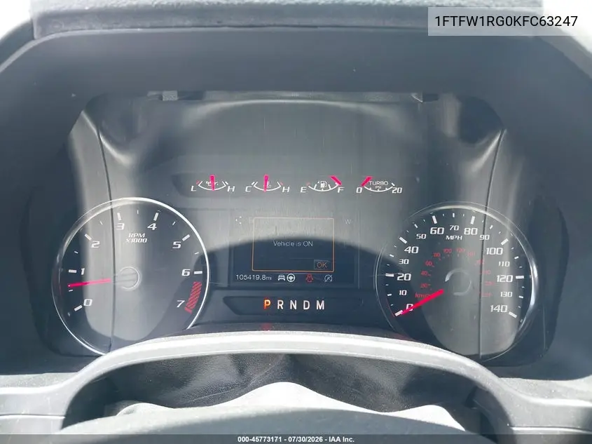 2019 FORD F-150 VIN 1FTFW1RG0KFC63247 — фото 7