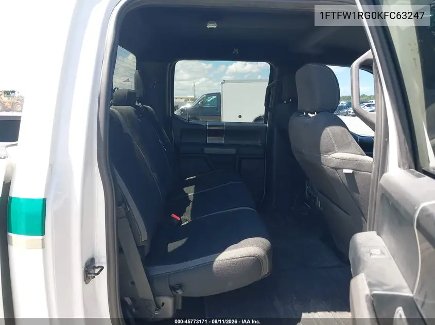 2019 FORD F-150 VIN 1FTFW1RG0KFC63247 — фото 8