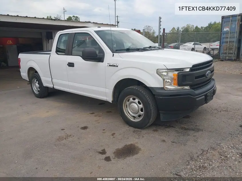 FORD F-150 2019, VIN 1FTEX1CB4KKD77409