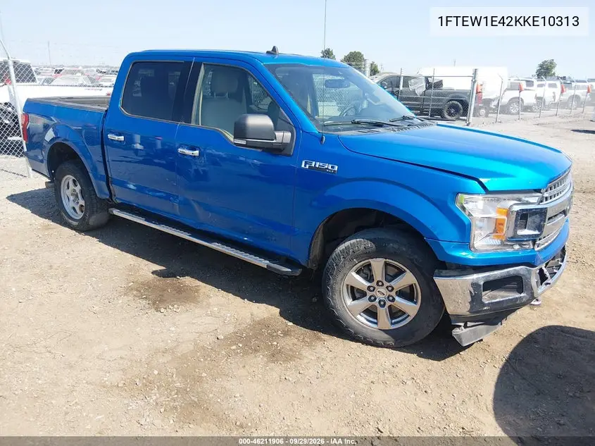 FORD F-150 2019, VIN 1FTEW1E42KKE10313