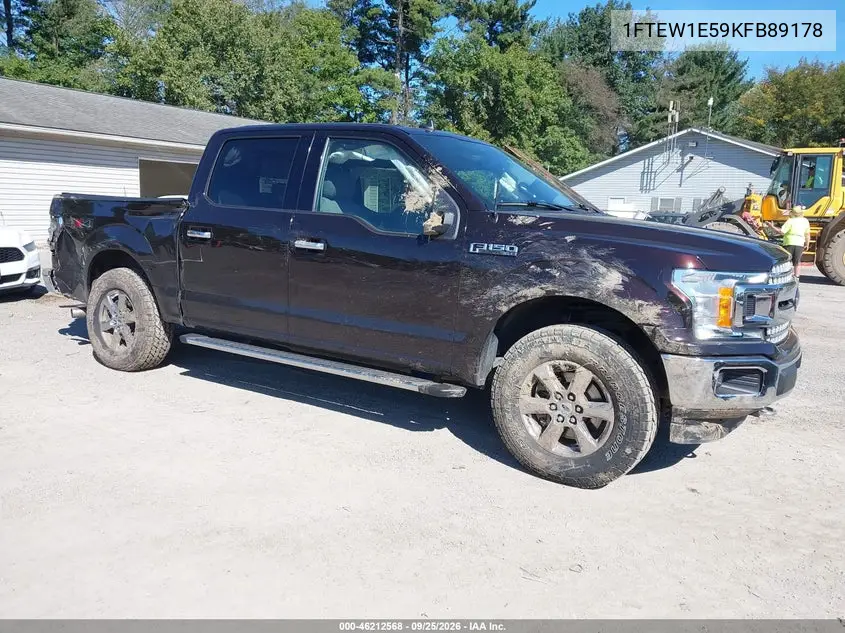 FORD F-150 2019, VIN 1FTEW1E59KFB89178