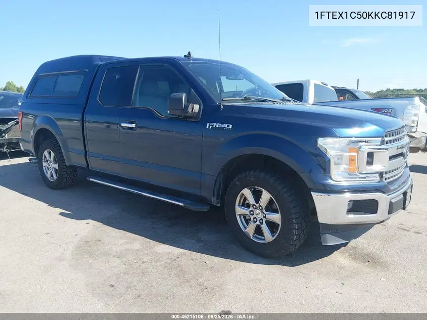 FORD F-150 2019, VIN 1FTEX1C50KKC81917