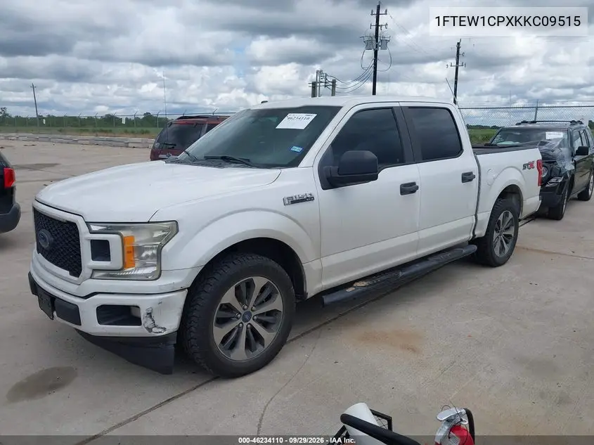 2019 FORD F-150 VIN 1FTEW1CPXKKC09515 — фото 2