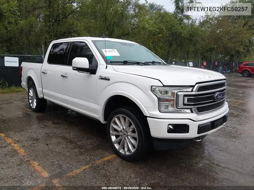 FORD F-150 2019, VIN 1FTEW1EG2KFC50257
