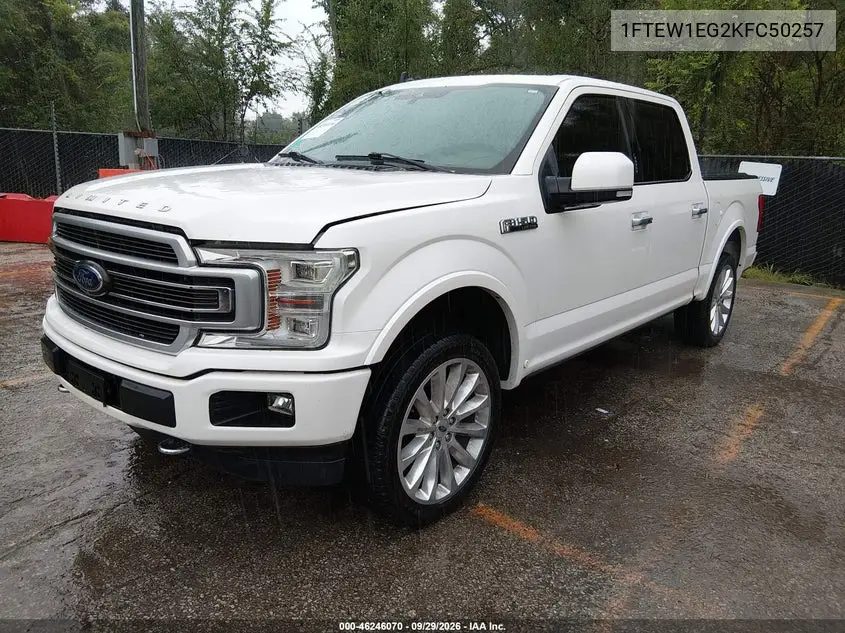 2019 FORD F-150 VIN 1FTEW1EG2KFC50257 — фото 2