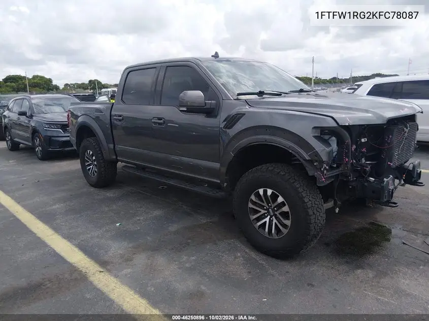 2019 FORD F-150 VIN 1FTFW1RG2KFC78087 — фото 3