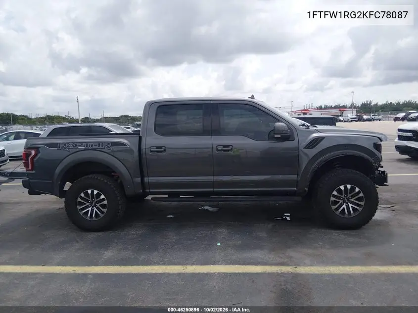 2019 FORD F-150 VIN 1FTFW1RG2KFC78087 — фото 14