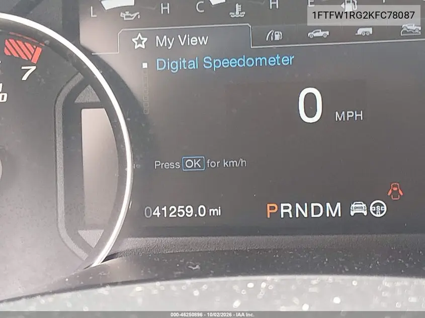 2019 FORD F-150 VIN 1FTFW1RG2KFC78087 — фото 16
